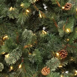 Christmas Trees Home Accents Holiday 9 Ft Alexander Pine Pre-Lit LED Artificial Christmas Tree With 650 SureBright Warm White Lights -Home Accents shop home accents holiday pre lit christmas trees tg90m5311l05 c3 1000