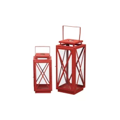 Candle Holders Home Decorators Collection Home Decorators Collection Chili Red Metal Candle Hanging Or Tabletop Lantern (Set Of 2) -Home Accents shop home decorators collection candle holders dc11 14438ab 66 1000