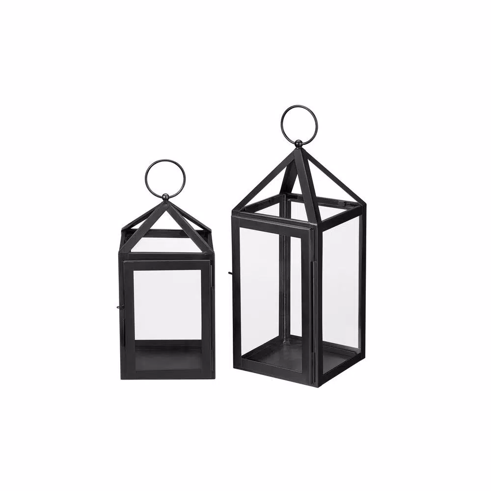 Candle Holders Home Decorators Collection Home Decorators Collection Black Powder Coated Metal Candle Hanging Or Tabletop Lantern (Set Of 2) 8 Candle Holders Home Decorators Collection Home Decorators Collection Black Powder Coated Metal Candle Hanging Or Tabletop Lantern (Set Of 2) - Image 6