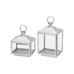 Candle Holders Home Decorators Collection Home Decorators Collection Silver Stainless Steel Candle Hanging Or Tabletop Lantern (Set Of 2) -Home Accents shop home decorators collection candle holders dc18 44998 ab 66 1000