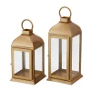 Candle Holders Home Decorators Collection Home Decorators Collection Gold Stainless Steel Candle Hanging Or Tabletop Lantern (Set Of 2)