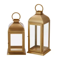 Candle Holders Home Decorators Collection Home Decorators Collection Gold Stainless Steel Candle Hanging Or Tabletop Lantern (Set Of 2) -Home Accents shop home decorators collection candle holders dc18 69990ab 66 1000