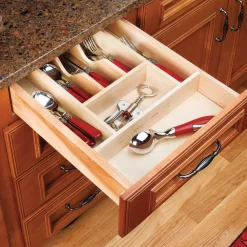 Kitchen Drawer Organizers Home Decorators Collection 13x3x19 In. Cutlery Divider Tray For 18 In. Shallow Drawer In Natural Maple -Home Accents shop home decorators collection kitchen drawer organizers cdt18 31 1000
