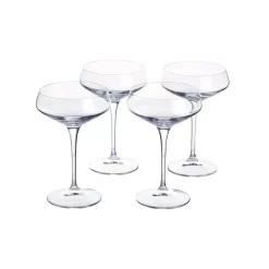 Drinkware Home Decorators Collection Genoa 11.25 Oz. Lead-Free Crystal Coupe Cocktail Glasses (Set Of 4) -Home Accents shop home decorators collection margarita glasses 255420 a0 1000