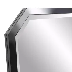 Wall Mirrors Home Decorators Collection Medium Octagonal Black Beveled Glass Classic Accent Mirror (36 In. H X 24 In. W) -Home Accents shop home decorators collection wall mirrors 13374 1d 1000