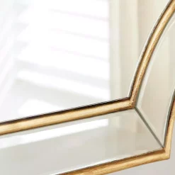 Wall Mirrors Home Decorators Collection Medium Ornate Gold Beveled Glass Classic Accent Mirror (24 In. H X 35 In. W) -Home Accents shop home decorators collection wall mirrors h5 mh 239 1d 1000