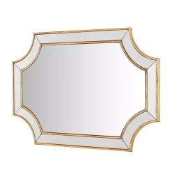 Wall Mirrors Home Decorators Collection Medium Ornate Gold Beveled Glass Classic Accent Mirror (24 In. H X 35 In. W) -Home Accents shop home decorators collection wall mirrors h5 mh 239 66 1000
