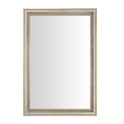 Wall Mirrors Home Decorators Collection Large Rectangle Galvanized Antiqued Farmhouse Accent Mirror (41 In. H X 28 In. W)