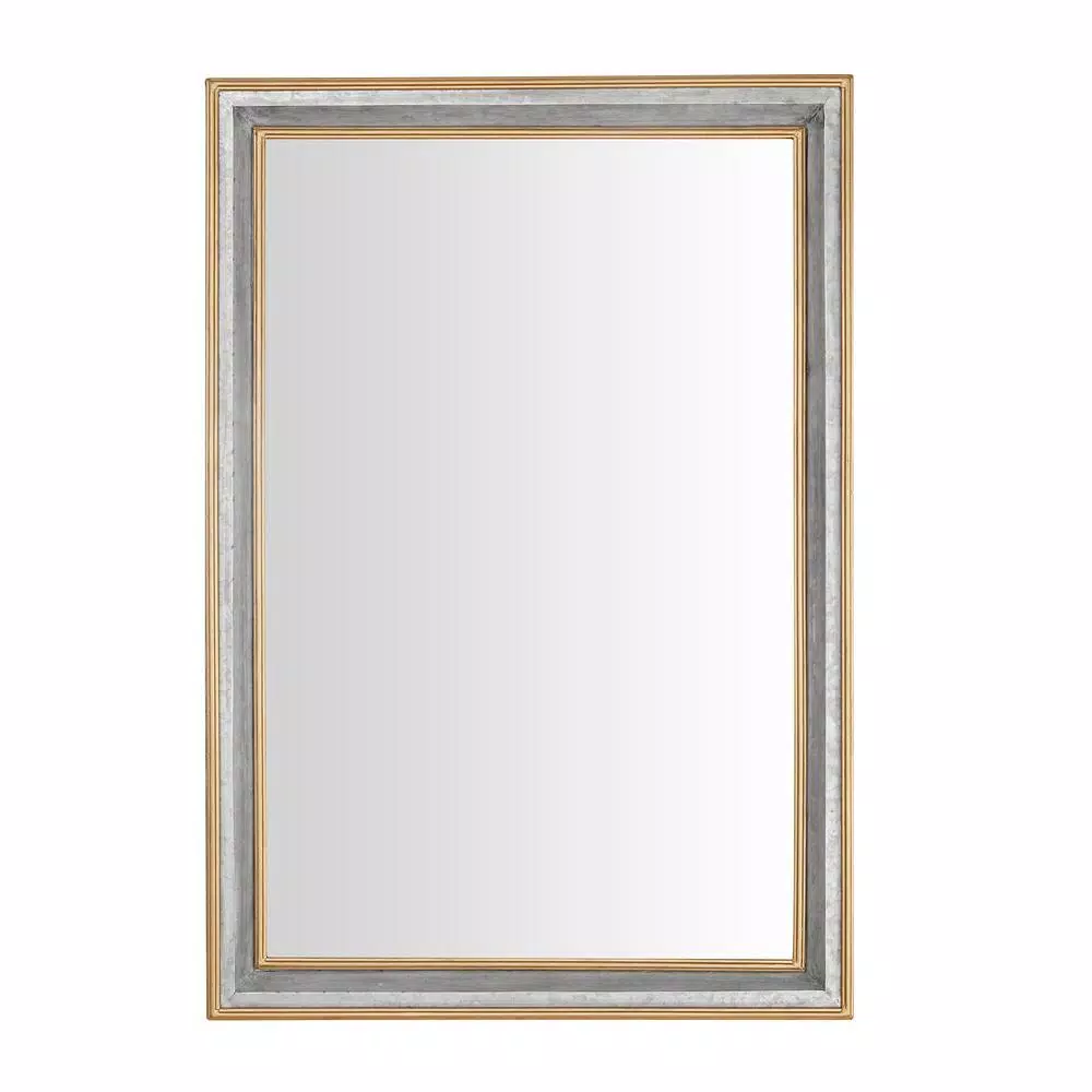 Wall Mirrors Home Decorators Collection Large Rectangle Galvanized Antiqued Farmhouse Accent Mirror (41 In. H X 28 In. W) 3 Wall Mirrors Home Decorators Collection Large Rectangle Galvanized Antiqued Farmhouse Accent Mirror (41 In. H X 28 In. W)