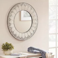 Wall Mirrors Home Decorators Collection Medium Round Ivory Antiqued Classic Accent Mirror (32 In. Diameter) 10 Wall Mirrors Home Decorators Collection Medium Round Ivory Antiqued Classic Accent Mirror (32 In. Diameter) -Home Accents shop home decorators collection wall mirrors p180278 1xxa 40 1000