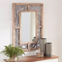 Wall Mirrors Home Decorators Collection Medium Rectangle Wood & Metal Antiqued Farmhouse Accent Mirror (39 In. H X 29 In. W) 11 Wall Mirrors Home Decorators Collection Medium Rectangle Wood & Metal Antiqued Farmhouse Accent Mirror (39 In. H X 29 In. W) -Home Accents shop home decorators collection wall mirrors schd41607 40 1000