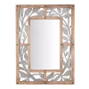 Wall Mirrors Home Decorators Collection Medium Rectangle Wood & Metal Antiqued Farmhouse Accent Mirror (39 In. H X 29 In. W) -Home Accents shop home decorators collection wall mirrors schd41607 64 1000