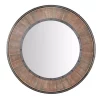 Wall Mirrors Home Decorators Collection Medium Round Farmhouse Accent Mirror With Wood Finish (31 In. Diameter) -Home Accents shop home decorators collection wall mirrors schd41624 64 1000