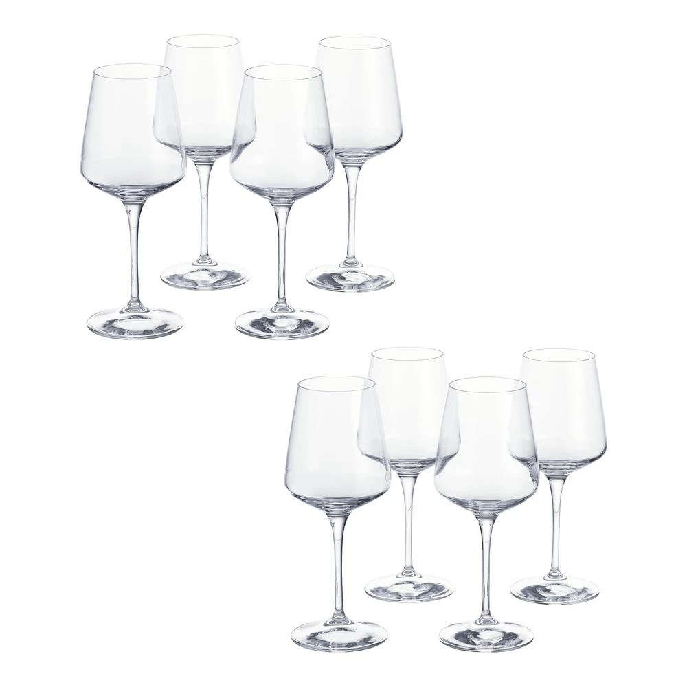 Drinkware Home Decorators Collection Genoa 15.5 Fl. Oz. Lead-Free Crystal White Wine Glasses (Set Of 8) 7 Drinkware Home Decorators Collection Genoa 15.5 Fl. Oz. Lead-Free Crystal White Wine Glasses (Set Of 8) - Image 5
