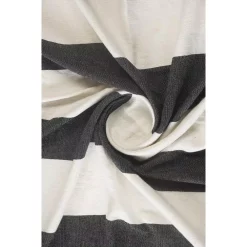 Throw Blankets LR Home Metty Charcoal / Ivory Bold Striped Tasseled Cotton Throw Blanket -Home Accents shop ivory lr home throw blankets throw80179bwt4250 1f 1000