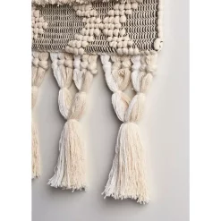 Wall Accents LR Home Fringed Bohemian Neutral Ivory / Natural Tasseled Wall Tapestry -Home Accents shop ivory natural lr home tapestries wallh80221whn1622 44 1000