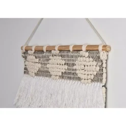 Wall Accents LR Home Fringed Bohemian Neutral Ivory / Natural Tasseled Wall Tapestry -Home Accents shop ivory natural lr home tapestries wallh80221whn1622 4f 1000