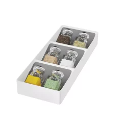 Kitchen Drawer Organizers Lavish Home 3-Tiered Nonslip White Drawer Organizer -Home Accents shop lavish home kitchen drawer organizers hw0500090 4f 1000