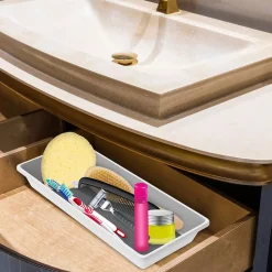 Kitchen Drawer Organizers Lavish Home White Plastic Drawer Organizer Tray -Home Accents shop lavish home kitchen drawer organizers hw0500095 1f 1000