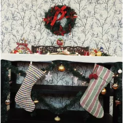 Indoor Christmas Decorations LR Home 20 In. Cotton Striped Multi-color Christmas Stocking -Home Accents shop lr home christmas stockings speci04627mlt1220 31 1000