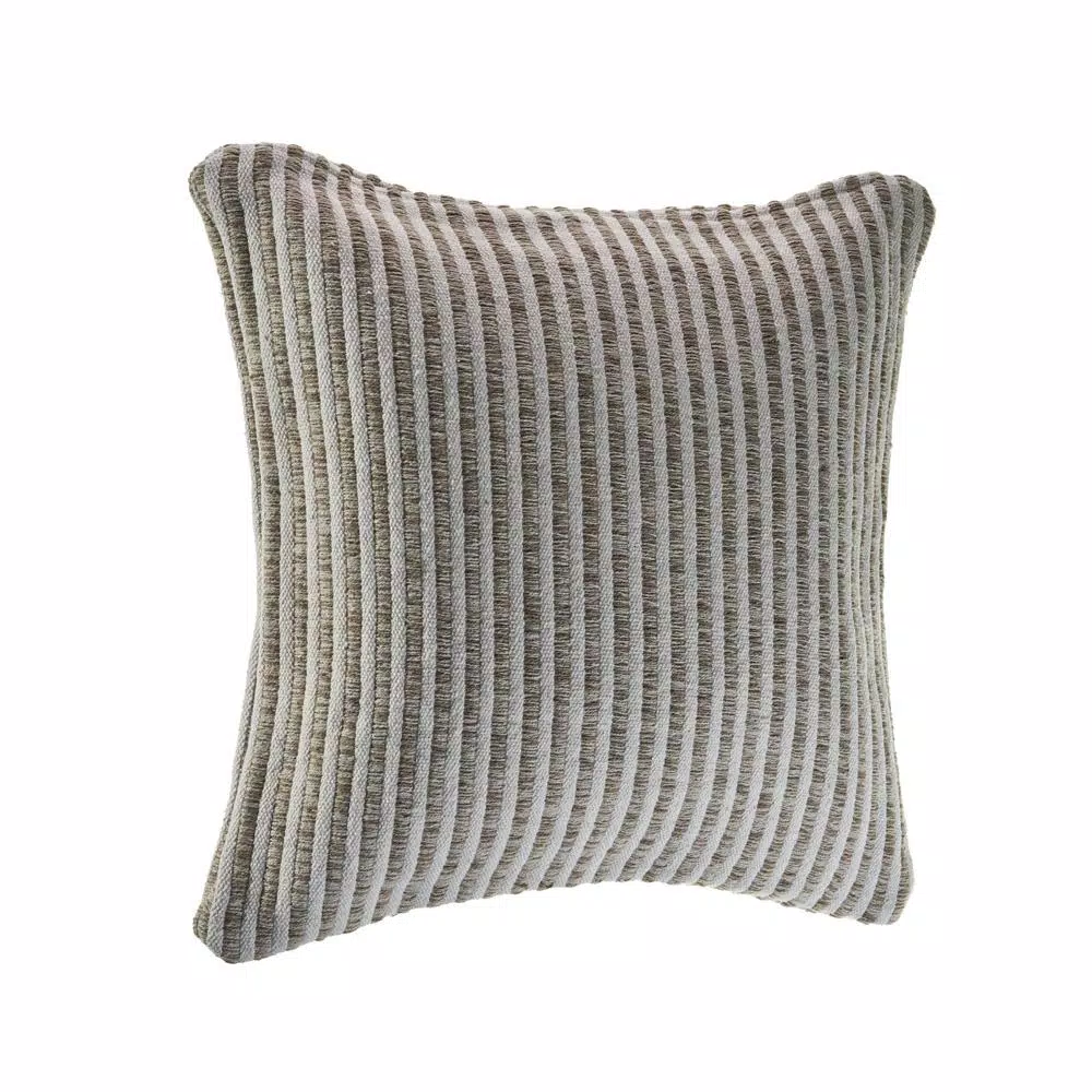 Throw Pillows LR Home Kind Beige / Cream Striped 22 In. X 22 In. Cotton Throw Pillow 4 Throw Pillows LR Home Kind Beige / Cream Striped 22 In. X 22 In. Cotton Throw Pillow - Image 2