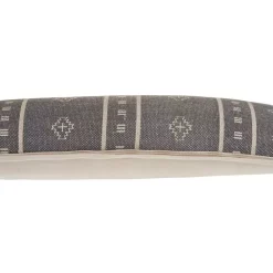 Throw Pillows LR Home Embroidered Ethnic 14 In. X 36 In. Gray/Cream Rectangle Throw Pillow -Home Accents shop lr home throw pillows pillo04694fro1230 1f 1000