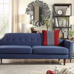 Throw Pillows LR Home Bright Red 20 In. X 20 In. Striped Throw Pillow -Home Accents shop lr home throw pillows pillo07428rblffpl 31 1000