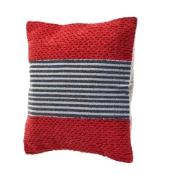 Throw Pillows LR Home Bright Red 20 In. X 20 In. Striped Throw Pillow -Home Accents shop lr home throw pillows pillo07428rblffpl 4f 1000