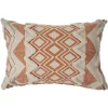 Throw Pillows LR Home 36 In. X 14 In. Orange/Cream Tufted Geometric Burnt Cotton Standard Throw Pillow -Home Accents shop lr home throw pillows pillo07440gol1230 64 1000