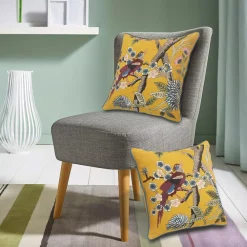 Throw Pillows LR Home Scenic Yellow Floral Birds Soft Poly-Fill 20in. X 20 In. Throw Pillow 18 Throw Pillows LR Home Scenic Yellow Floral Birds Soft Poly-Fill 20in. X 20 In. Throw Pillow -Home Accents shop lr home throw pillows pillo07494mltffpl 44 1000