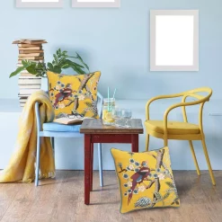 Throw Pillows LR Home Scenic Yellow Floral Birds Soft Poly-Fill 20in. X 20 In. Throw Pillow 19 Throw Pillows LR Home Scenic Yellow Floral Birds Soft Poly-Fill 20in. X 20 In. Throw Pillow -Home Accents shop lr home throw pillows pillo07494mltffpl fa 1000