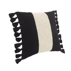 Throw Pillows LR Home Trinity Black And Ivory Stripe Fringe Soft Poly-fill 20 In. X 20 In. Throw Pillow 14 Throw Pillows LR Home Trinity Black And Ivory Stripe Fringe Soft Poly-fill 20 In. X 20 In. Throw Pillow -Home Accents shop lr home throw pillows pillo07504wblffpl 1f 1000