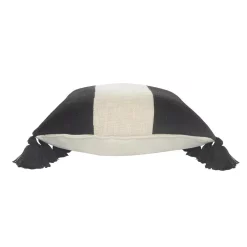 Throw Pillows LR Home Trinity Black And Ivory Stripe Fringe Soft Poly-fill 20 In. X 20 In. Throw Pillow 13 Throw Pillows LR Home Trinity Black And Ivory Stripe Fringe Soft Poly-fill 20 In. X 20 In. Throw Pillow -Home Accents shop lr home throw pillows pillo07504wblffpl 4f 1000