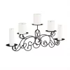 Candle Holders Lavish Home 5 Candle Matte Black Candelabra With Classic Scroll Design