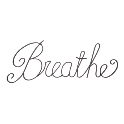 Wall Signs Lavish Home “Breathe” Decorative Metal Cutout Wall Sign