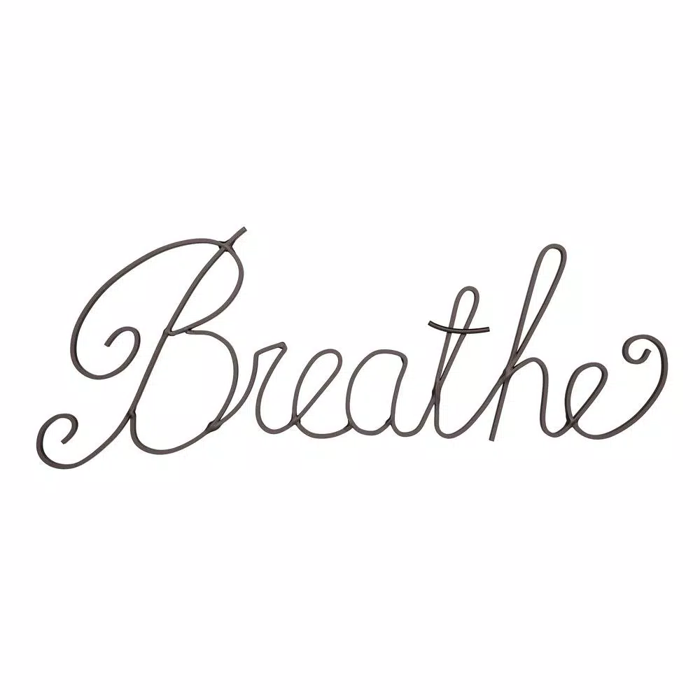 Wall Signs Lavish Home “Breathe” Decorative Metal Cutout Wall Sign 3 Wall Signs Lavish Home “Breathe” Decorative Metal Cutout Wall Sign