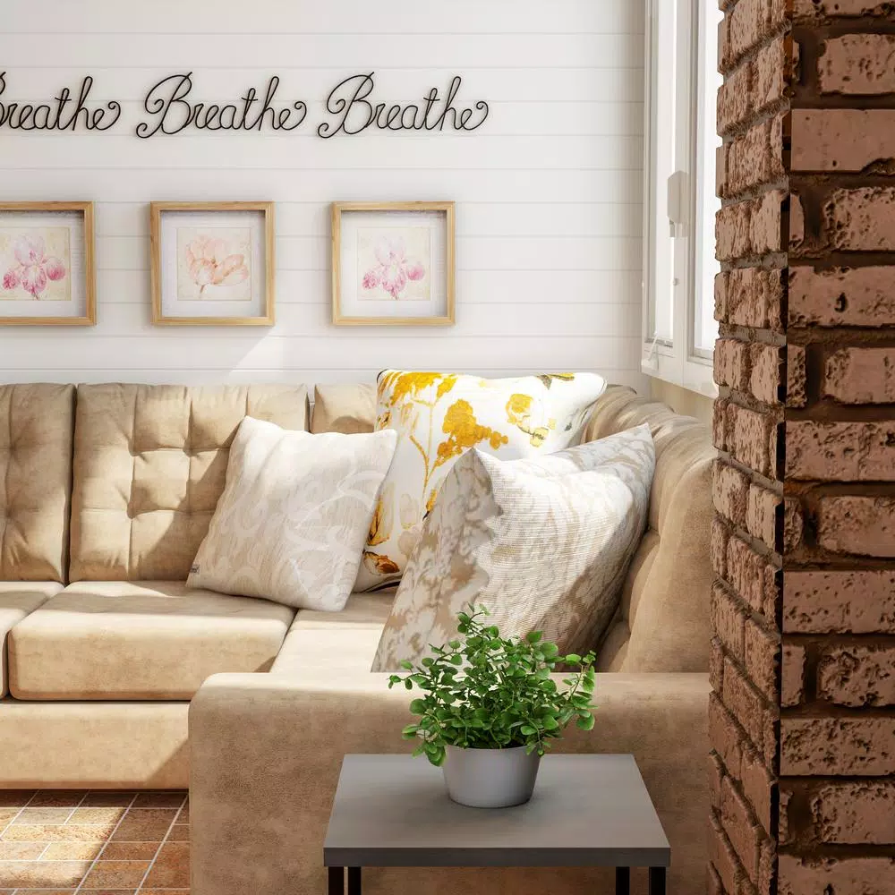 Wall Signs Lavish Home “Breathe” Decorative Metal Cutout Wall Sign 8 Wall Signs Lavish Home “Breathe” Decorative Metal Cutout Wall Sign - Image 6
