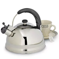 Cookware Creative Home Cobra 10.8-Cup Stainless Steel With Whistle Stovetop Tea Kettle -Home Accents shop mirror finish creative home tea kettles 72107 76 1000