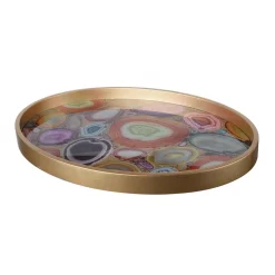 Decorative Trays A & B Home Livonia Multi-Color Tray