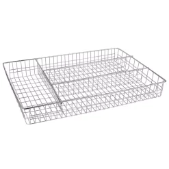 Kitchen Utensils Home Basics 5 In X 1.5 In X 20 In Chrome Cutlery Holder