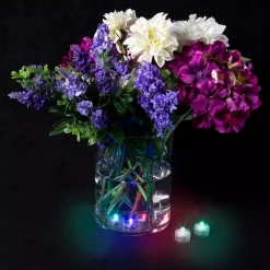 Flameless Candles Lavish Home Waterproof LED Color Changing Tealights (12-Pack) -Home Accents shop multi colored lavish home flameless candles hw0200114 31 1000