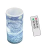 Flameless Candles Lavish Home Starry Night LED Flameless Candle With Remote Control