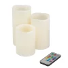 Flameless Candles Lavish Home 3-Piece LED Color Changing Flameless Votive Candle Set With Remote