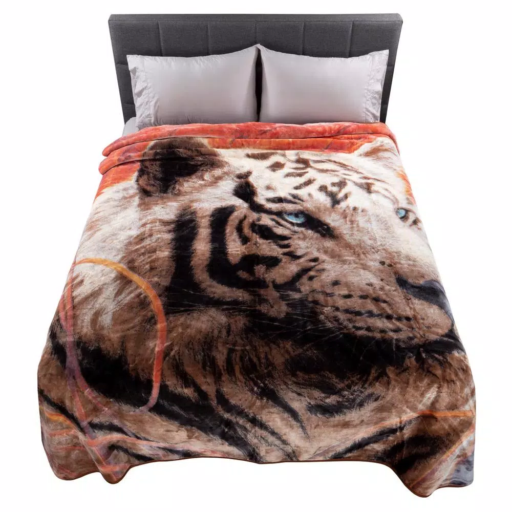 Throw Blankets Lavish Home Multicolored Wildlife Throw Blanket 4 Throw Blankets Lavish Home Multicolored Wildlife Throw Blanket - Image 2