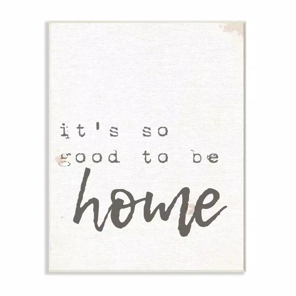 Wall Signs Stupell Industries 10 In. X 15 In. “Its So Good To Be Home Typewriter Typography” By Daphne Polselli Printed Wood Wall Art 3 Wall Signs Stupell Industries 10 In. X 15 In. “Its So Good To Be Home Typewriter Typography” By Daphne Polselli Printed Wood Wall Art