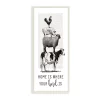 Wall Signs Stupell Industries 7 In. X 17 In. “Home Is Where Your Herd Is Book Animals” By Lettered And Lined Printed Wood Wall Art