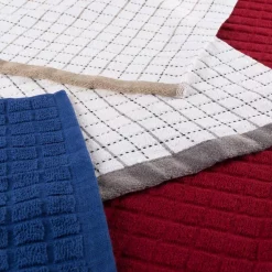 Table Linens & Kitchen Linens Lavish Home Multi Windowpane Pattern Cotton Kitchen Towels (Set Of 16) -Home Accents shop multi lavish home kitchen towels 69 16 1f 1000