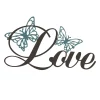 Wall Signs Lavish Home “Love” Metal Cutout Sign -Home Accents shop multi lavish home wall signs hw0200056 64 1000