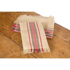 Table Linens & Kitchen Linens Xia Home Fashions Linen Stripe 14 In. X 22 In. Natural Tea Towels (Set Of 4)