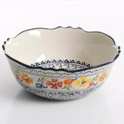 Serveware Gibson Home Luxembourg 8 In. And 10 In. 32 Fl. Oz. And 64 Fl. Oz. Multicolored Stoneware Serving Bowls (Set Of 2) -Home Accents shop multicolored gibson home serving bowls 985105302m 4f 1000